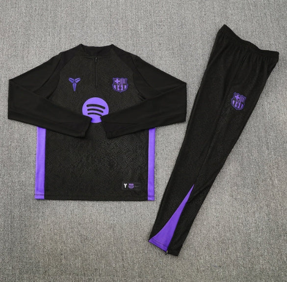 2025/2026 Barcelona Black and Purple Tracksuit